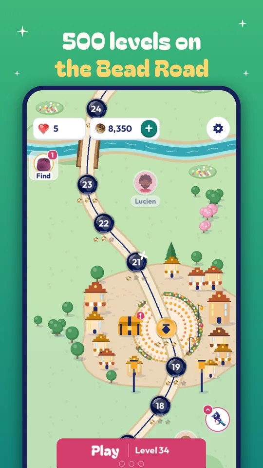 500 levels on the Bead Road